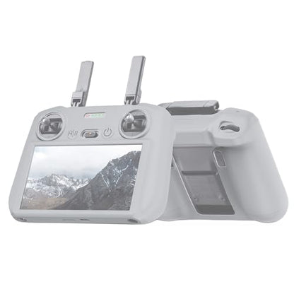 RC 2 Protective Silicone Cover for DJI RC2 Drone Remote Controller, Anti-Glare Screen Shade & Shockproof Case Controller Accessories,Compatible with Mini 5 Pro/Mini 4 Pro/Air 3S/Mavic 4 Pro - color: Grey, style: RC2 Remote Controller