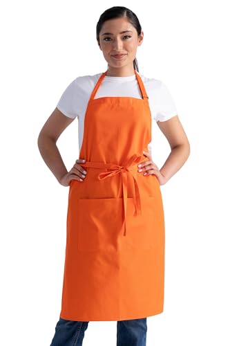 Chef Works Unisex Butcher Apron, Tangerine, One Size - color: Tangerine