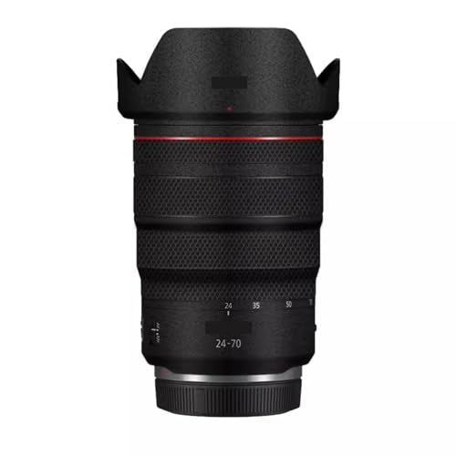 for Canon RF 24-70mm F2.8L is Lens Skin Camera Vinly Wrap Flim Full Body Decorative Sticker Cover Decal 24-70 2.8(Frosted Black) - color: Frosted Black