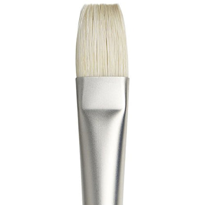 Winsor & Newton Artists' Oil Hog Paint Brush, Long Handle Size 10, Flat - size: #10, style: Flat