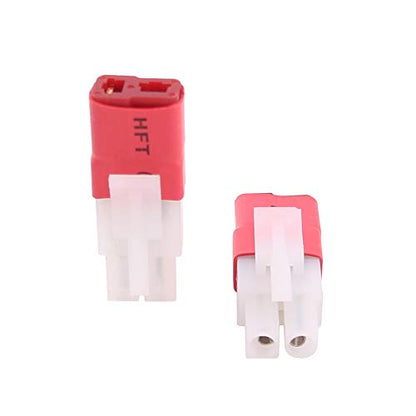2pcs Compatible with Big Tamiya Male to T-Plug Style Female Adapter Connector(C128-2)