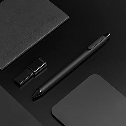 Kaco PURE Gel Pens Black Ink 0.7mm Medium Point 10 Pieces Set Quick Drying - color: 0.7mm 10 PCS Black