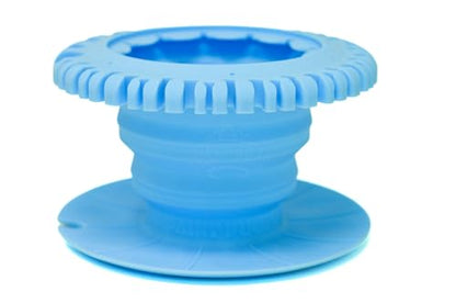 Paint Puck CollapsiBowl Paint Brush Cleaner Rinse Cup, Blue - color: Blue, size: Collapsible