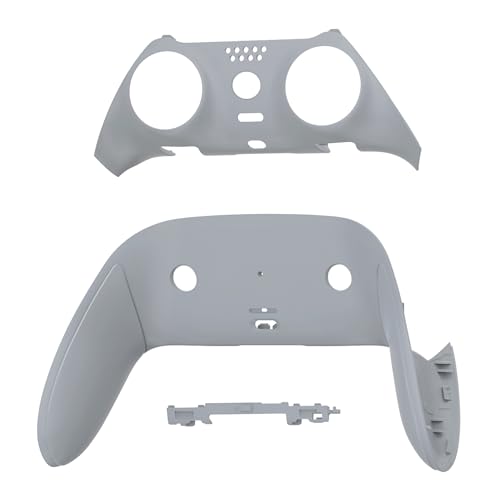 eXtremeRate Top Bottom Decorative Trim Shell Compatible with ps5 Edge Controller DIY Replacement Front Back Clip Shell, Custom New Hope Gray Plates Cover Compatible with ps5 Edge Controller - color: New Hope Gray
