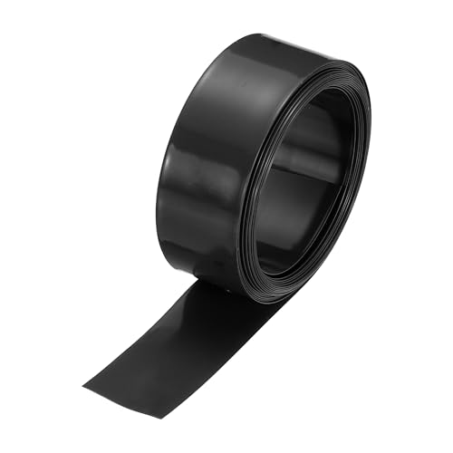 MECCANIXITY Battery Wrap PVC Heat Shrink Tubing 11mm Dia 17mm Flat 8 Feet Black Good Insulation for Battery Pack-2.5m - color: Black, size: 11mm Dia x 17mm W x 2.5m L