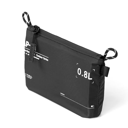 AMBITFUL AP-01 Water-Resistant Organizer Pouch, 7''x4.7'' Ultra-Light Travel Storage Bag for Camera Accessories, Cables, Toiletries and Outdoor Gear (S（0.8L）) - size: S（0.8L）