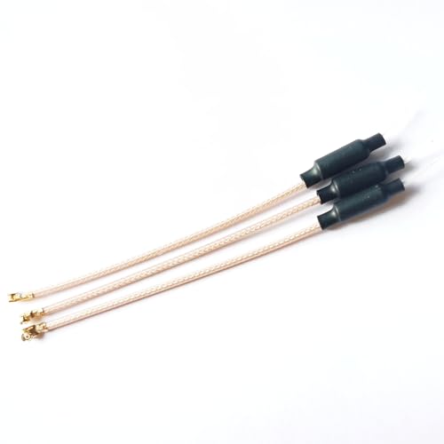 3pcs 5.8GHz 3dBI IPEX RC Antenna Brass Dipole VTX Antenna for FPV Drone by RG178 (10cm) - size: 10cm