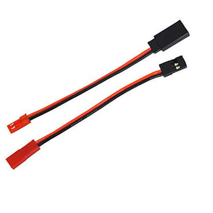 2Pairs Vgoohobby 10CM JST Plug to JR Connector Male Female Cable Servo Adapter Wire for RC Plane Helicopter Car - size: 10Cm/3.93"