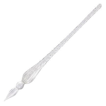 Jacques Herbin Ref 214/01 - Round Glass Dip Pen - Clear - color: clear