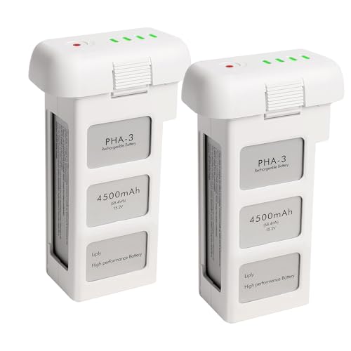 Phantom 3 Battery for DJI, 2 Pack 4500mAh-15.2V Intelligent Flight Battery for DJI Phantom 3/3 Pro/3 Advanced/3 4K/3 SE Drone Replacement - color: 2 pack