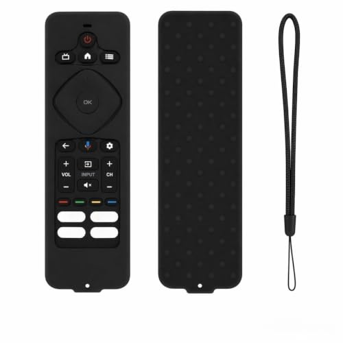 Silicone Case for Philips TV Remote URMT26CND002 (Black) - color: Black