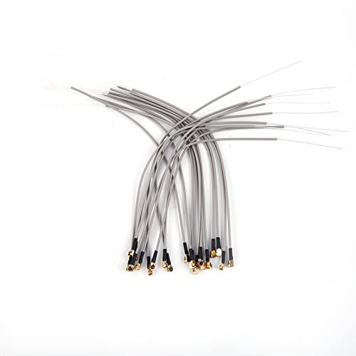 Changor 20Pcs 2.4G Receiver Antenna Port Compatible with FrSky Futaba 2.4G RC Receiver Replacement 15cm Length 50 Ohm for RC Airplane Drone FPV