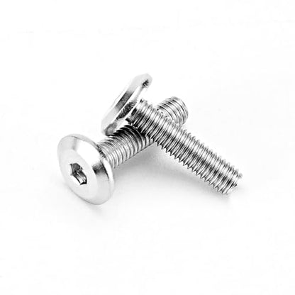 M3-0.5 x 8mm Flat Round Head Hex Socket Cap Screws Bolts, Furniture Screws, 304 Stainless Steel, Metric Allen Hex Drive, Bright Finish, Machine Fully Threaded, 100PCS - size: M3-0.5 x 8mm(100PCS)