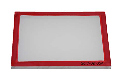 GoldUpUSAInc Aluminum Screen Printing Screens, Size 9 x 14 Inch Pre-stretched Silk Screen Frame (160 White Mesh)
