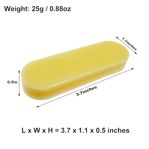Leather Edging Sealing Wax Polishing Wax, Leather Carving Burnishing Working Tool (Transparent)