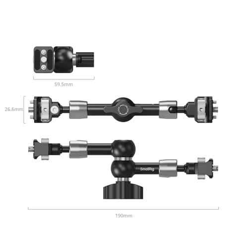 SMALLRIG 7'' Magic Arm with 1/4"-20 Screws & Spring-Loaded Pins - style: 1-Pack (Spring-Loaded Pins)
