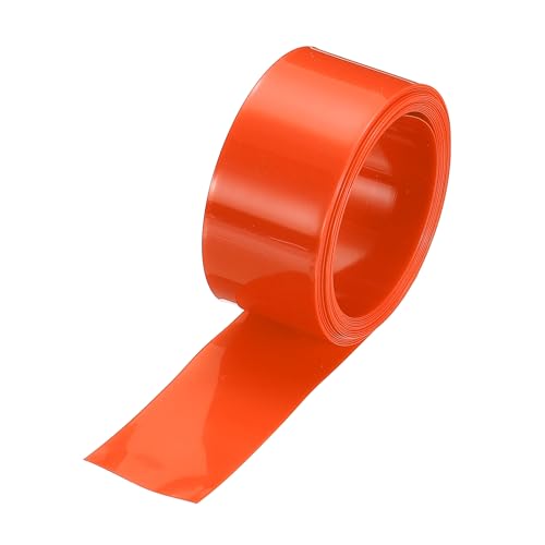 MECCANIXITY Battery Wrap PVC Heat Shrink Tubing 15mm Dia 23mm Flat 8 Feet Orange Good Insulation for Battery Pack-2.5m - color: Orange, size: 15mm Dia x 23mm W x 2.5m L
