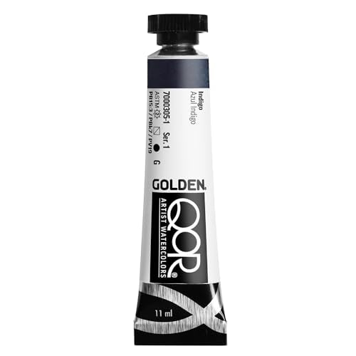 GOLDEN QoR Artist Watercolors, Indigo, 11 ml Tube - color: Indigo