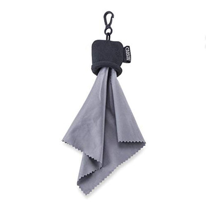 Carson Stuff-It Microfiber Lens Cloth Cleaning System for Eyeglasses, Smartphones, Tablets, Optics, Lenses, Cameras and More - color: Black