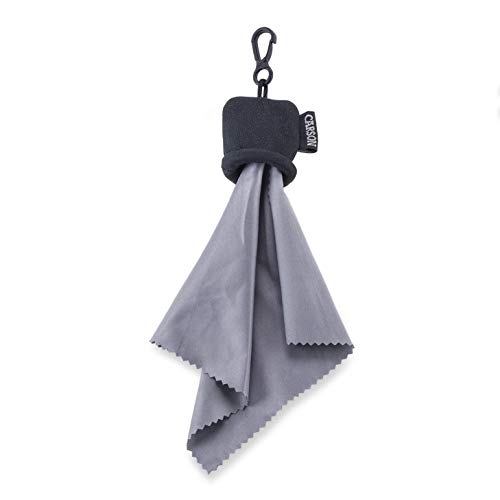 Carson Stuff-It Microfiber Lens Cloth Cleaning System for Eyeglasses, Smartphones, Tablets, Optics, Lenses, Cameras and More - color: Black