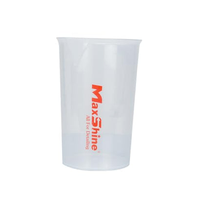 Maxshine Universal Measuring Cup 100ml – Transparent, Chemical-Resistant Polypropylene – High-Accuracy Markings, Easy-Grip Handle – Durable & Reusable for Car Detailing Use - size: 100ml