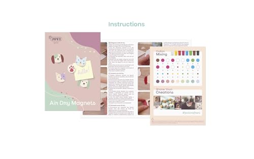 Jovi - DIY Air Dry Kit - Pets Magnets Gift Pottery Kit for Adults - color: Magnets