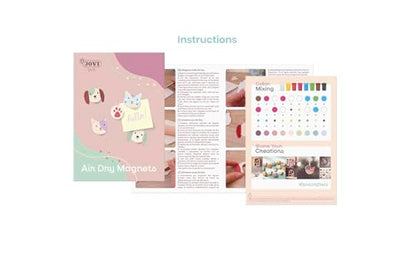 Jovi - DIY Air Dry Kit - Pets Magnets Gift Pottery Kit for Adults - color: Magnets