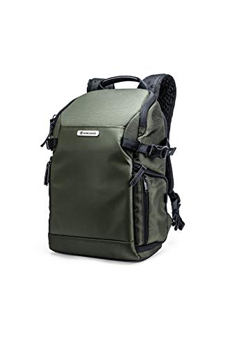 VANGUARD VEO Select 37BRM Camera Backpack - Green, Rear Access, Multi-Access, 9.7" Tablet Storage, Tripod Carry - color: Green, size: 37