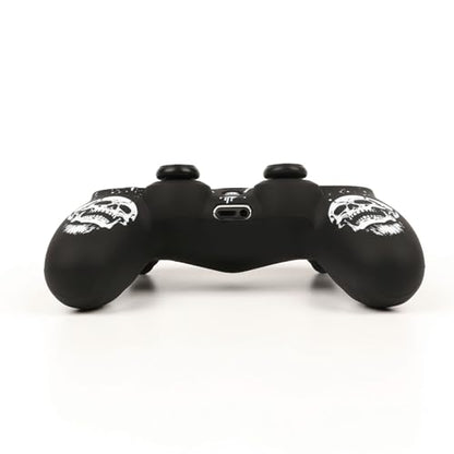 RALAN Skull HeadDesign Controller Skin Cover with 2 Thumb Grips Compatible with PS4/Playstation 4 Slim/Pro Controller - color: Skull Black White