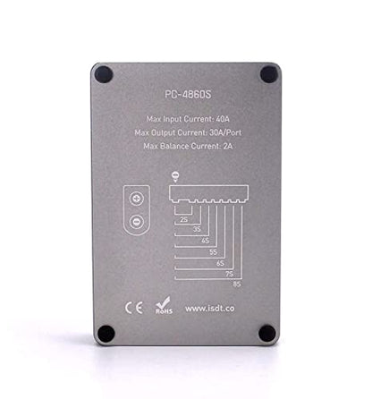 ISDT PC-4860S XT60 LiPo Parallel Charging Board, Safe Charge Board Balance Plate for 1-8S LiPo Batteries