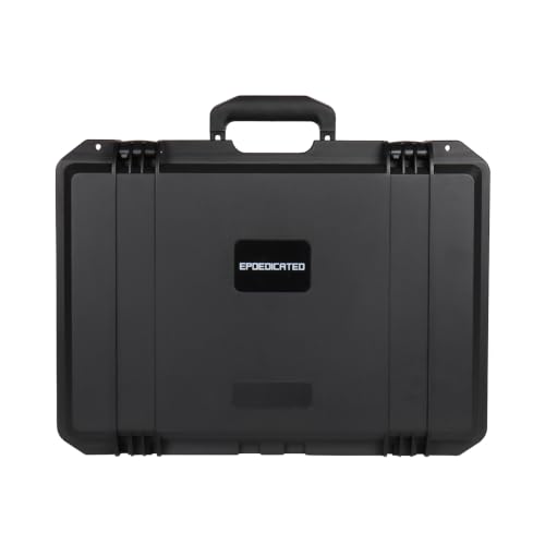 IP67 Waterproof Protective Hard Case with Custom Foam Insert, 18", Black - color: Black
