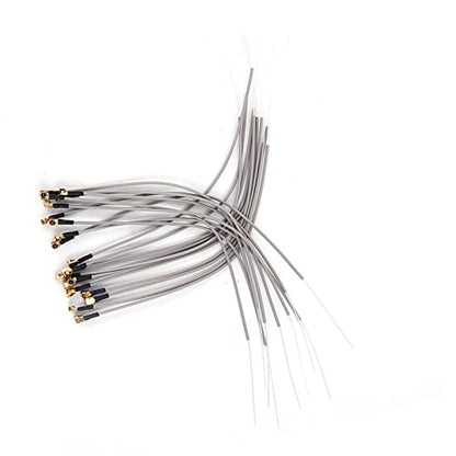 Changor 20Pcs 2.4G Receiver Antenna Port Compatible with FrSky Futaba 2.4G RC Receiver Replacement 15cm Length 50 Ohm for RC Airplane Drone FPV