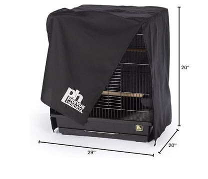 Prevue Pet Products Medium Bird Cage Cover - Black, Size Medium - size: 29.0"L x 20.0"W x 20.0"H