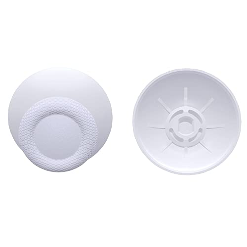 eXtremeRate Solid White Replacement Thumbsticks for PS5 Controller, Custom Analog Stick Joystick Compatible with PS5, for PS4 All Model Controller - Controller NOT Included - color: Solid White