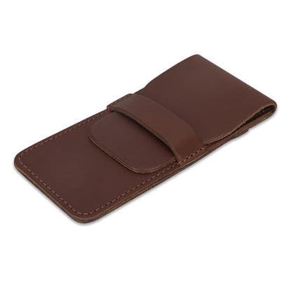 Full Grain Leather Pen Sleeve Case for Fountain Pens, Tan - color: Tan