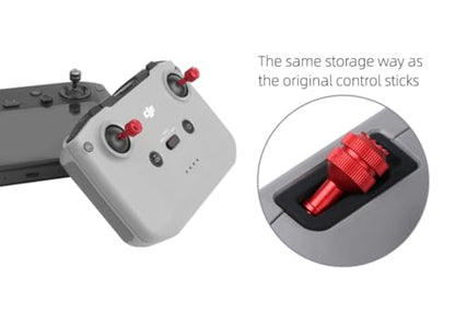 adjustable joystick combo drone remote hand motion controller rocker aluminium alloy replacement accessories (Red) - color: Red