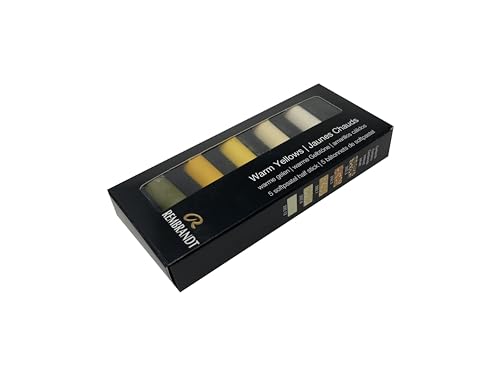 Rembrandt Soft Pastel Micro Set, 5-Piece Half Sticks, Warm Yellows - color: Warm Yellows, style: 5 Half Sticks in Micro Set