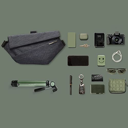 NIID R1 EDC Sling Bag for Men: 5L-6L Expandable Capacity - color: Indigo