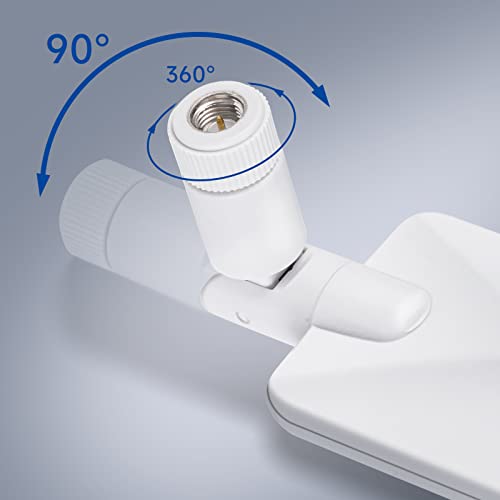 Bingfu 4G LTE SMA Male Cellular Router Camera White Antenna Replacement - color: 2-Pack Panel Antenna - White