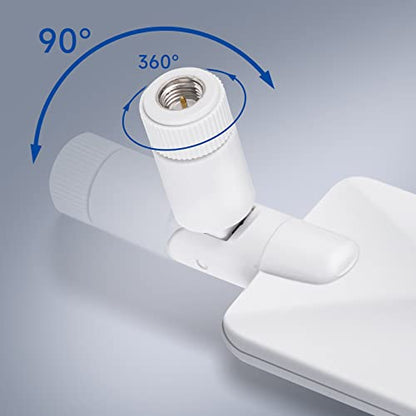 Bingfu 4G LTE SMA Male Cellular Router Camera White Antenna Replacement - color: 2-Pack Panel Antenna - White