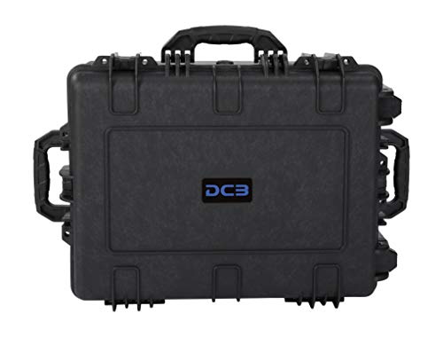 DCB Cases - Element 6104F | 24 x 19 x 11 Ext Dim | IP67 Waterproof | Pluck Foam Insert | Telescoping Handle | Rubberized Grips | Resin-Reinforced Injection Molded Plastic | 4 Latch Lid Close | Wheels