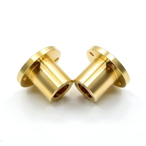 T10 10mm Lead Screw 5.91 inch / 150mm Length, Right and Left Hand Bi Direction Lead Screw with 2Pcs Brass Nuts (Acme Thread, Pitch of Screws: 2mm, Lead: 2mm, Single Start) Used in 3D Printer - size: L: 150mm / 5.91 inch, style: T10 x 2