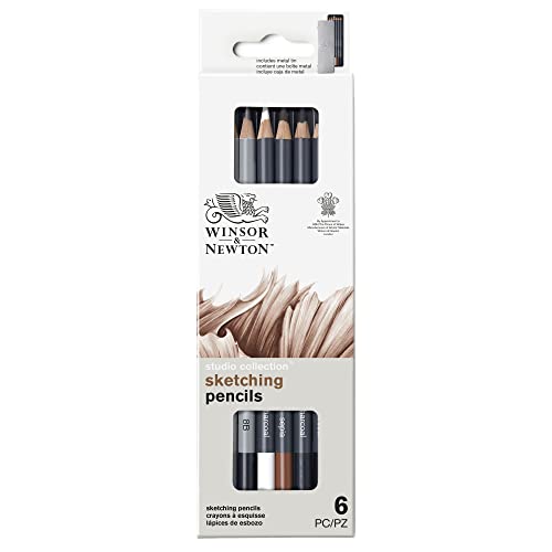 Winsor & Newton Studio Collection, Sketching Pencils, Set of 6 - style: 6 Sketching Pencils