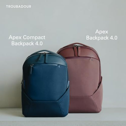 Troubadour Apex 4.0 Compact - 16L Premium Laptop Backpack - Ergonomic & Water Resistant - Designed for Work and Travel - Green Smoke - color: Green Smoke