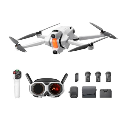 Antigravity A1 Infinity Bundle, 8K 360° Drone with Camera for Adults, Dual Micro-OLED Goggles, 39Mins Per-BAT, Point-to-Fly Motion Control, Deep Track, Auto Return, Auto Edit, Sky Genie, Voice Assistant