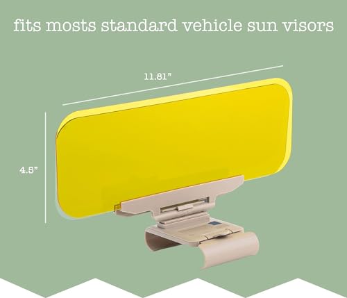 Zone Tech Day and Night Anti-Glare Car Windshield Visor - Premium Quality Universal Sunshade and Night Vision Anti-Dazzle Windshield Driving Visor (8-Pack) - size: 8-Pack