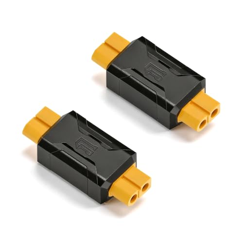 2 Pcs XT60 Drone Connector XT60 Male Plug to Male Plug Model Airplane Adapter for Drones,Lithium Batteries,Model Aircraft etc (Female to Female)