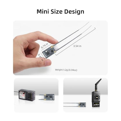 RadioLink ER16 ELRS 2.4GHz 16CH Receiver, 5KM Long Range Dual Antennas