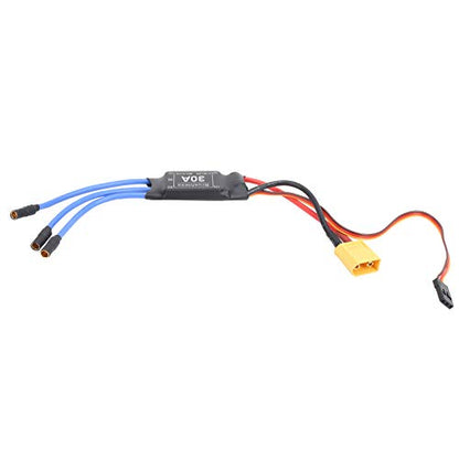 30A Brushless ESC, for 2-3S LiPo, Electronic Speed Controller for RC Drone, Quadcopter and FPV Racing, DIY Aircraft