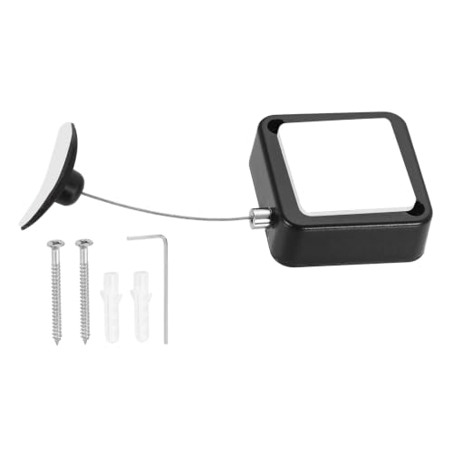 PATIKIL Retractable Remote Control Cable Tether 4.9ft /1.5M, Black 1 Set - color: Black, size: 4.9ft /1.5m